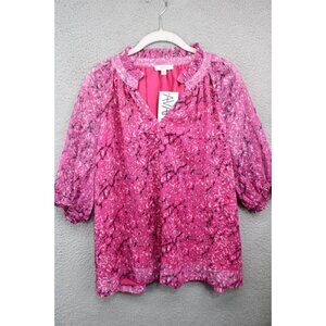 Avara Kamilla Top-Metallic Stripes-Lined-Size XL-New with Tags